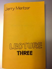 Lecture Three by Jerry Mentzer